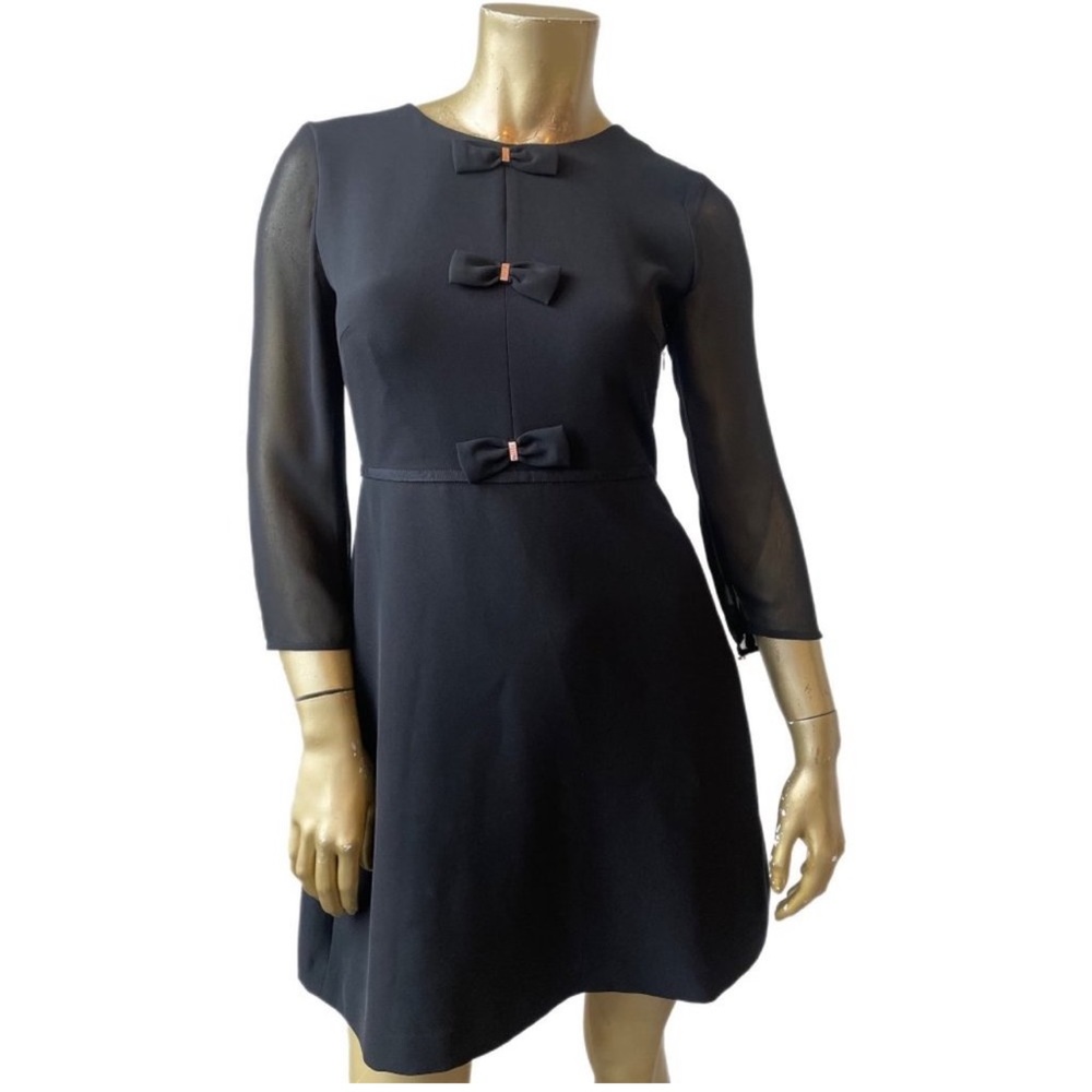 Ted Baker Sew In Love Black Bow Dress